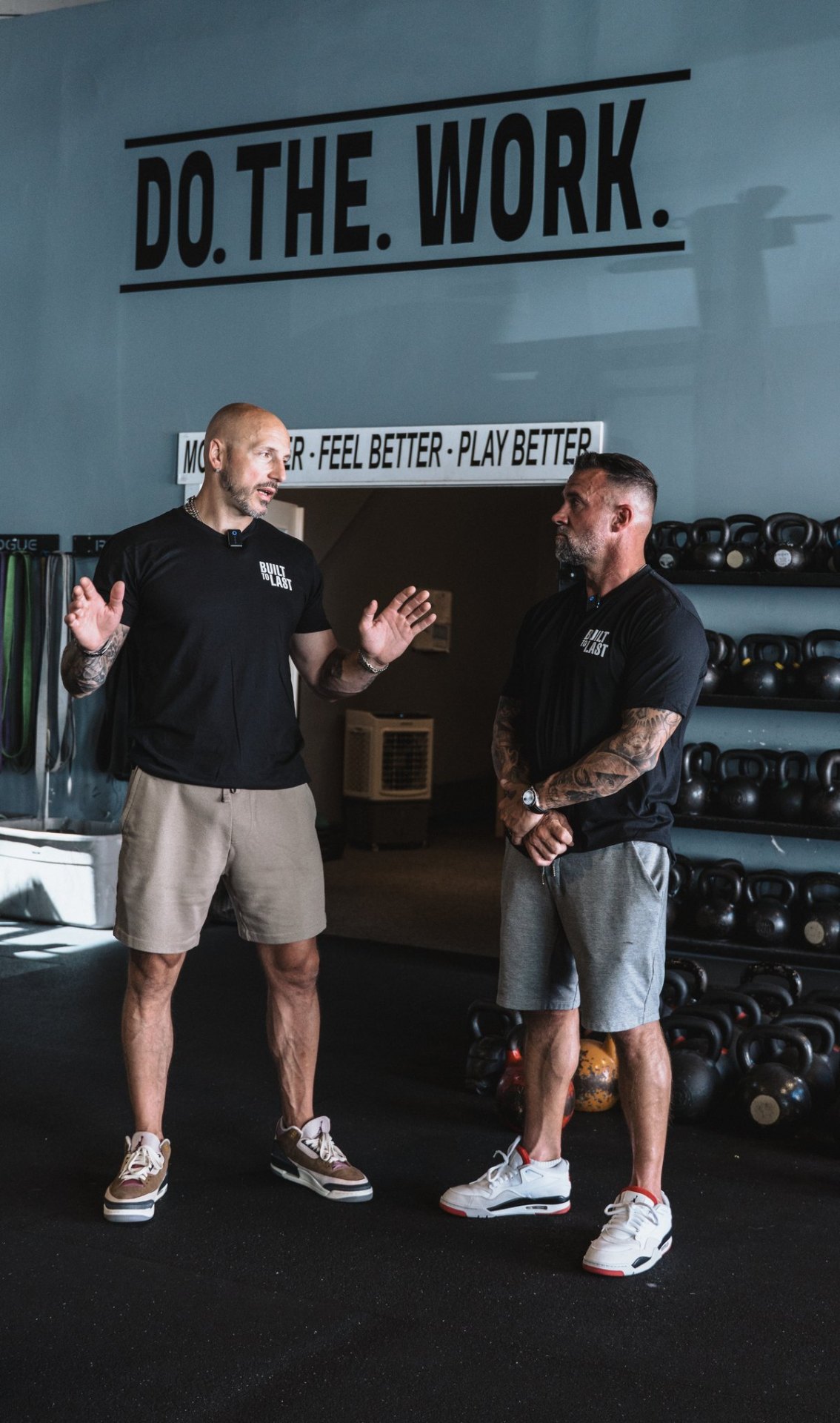 Luka Hocevar and Andy McCloy discussing training systems